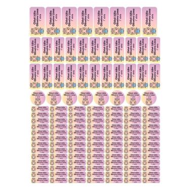 Imagem de Adesivo Etiqueta Escolar Personalizado Vinil Princesa 129UN