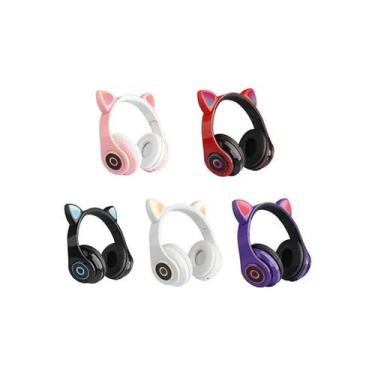 Imagem de Fone De Ouvido Bluetooth Orelha De Gato Gatinho Headfone B39 - Luuk Yo