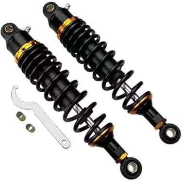 Imagem de Hegeiis 340 mm 34.0 cm 7 mm mola universal motocicleta amortecedor de ar suspensão traseira quadriciclo scooter moto sujeira para 50cc 75cc 90cc 125cc 150cc 250cc 300cc