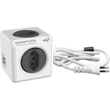 Imagem de Adaptador Benjamim Múltiplo Powercube PWC-X4U/3M Bivolt ELG, Powercube