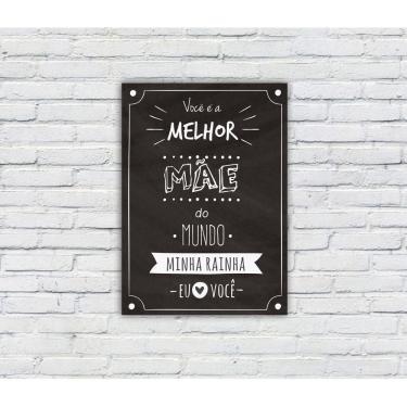 Imagem de Quadro/Placa Decorativa MDF s/ Moldura Tema Mães