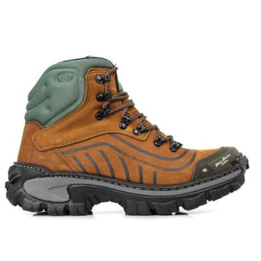 Imagem de Coturno Bota Masculino Adventure Escalada Moderno Couro - Rubim Calçad