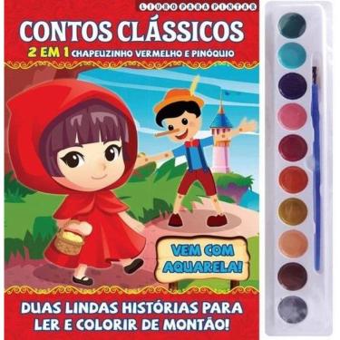 Imagem de Contos Clássicos Livro Para Pintar 2 Em 1