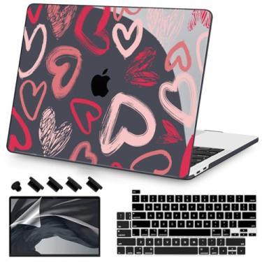 Imagem de Teryeefi Capa rígida para MacBook Pro de 13 polegadas 2025, 2024, 2022, 2021, 2019, 2018, 2017, 2016, compatível com o modelo A2338 M2 M1/A2289/A2251/A2159/A1989/A1706, design rígido Plugue de poeira