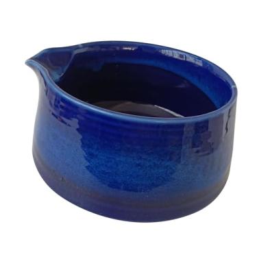 Imagem de FytStycale Matcha Bowl com Saída, Bowl de Porcelana, Matcha AccessOire, Feita à Mão para Recepção, a Preparação Da Família, Azul, Tamanho real