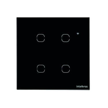 Imagem de Interruptor SMART WI-FI Touch 4 Teclas Preto EWS 1004 4850028 - Intelb