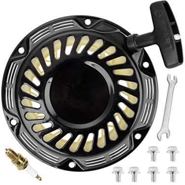 Imagem de FVRITO Conjunto de vara de ignição de recuo de arranque para predador de carga do porto 212cc 6,5HP 7HP OHV Motor 69730 69727 Equipamento de potência 91520 92207 Go Kart Mini Gerador de motor de bicicleta Cortador de grama preto
