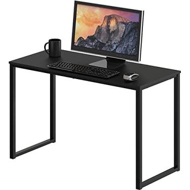 Imagem de SHW Mesa de computador para escritório doméstico Mission, 81 cm, preta