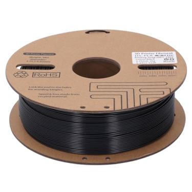 Imagem de Filamento de plástico preto PLA 1kg 1,75 mm Filamento de impressora 3D 30-600mm/s Impressão de alta velocide consumível para Ender 3