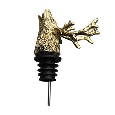 Imagem de Llazsybz Aeradores Retrô, Dosador, Cabeça de Animal, Rolha, Decantador, Dosador de Garrafas, Bebidas, Casa, Cozinha, Acessórios para Clube, Ou