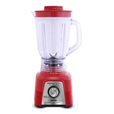 Imagem de Liquidificador Arno Powermix 700W LQ36, Vermelho, com 4 Lâminas Zelkrom, Tecnologia Limpa Fácil e Controle de Velocidade Comfort Control, 220V