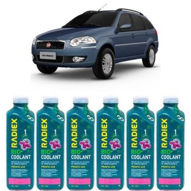 Imagem de Kit aditivo radiador bio coolant pronto para uso rosa - fiat palio wee