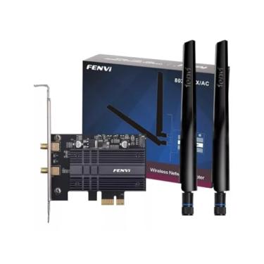 Imagem de Placa de rede PCI Express Sem Fio Wi-Fi 6 AX3000 Com Bluetooth 5.2 Adaptador Wireless para PC Compatível Com Windows 10 e 11 Melhor Placa Baixa Latência Ideal para Jogos Alta Velocidade Internet