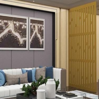 Imagem de Painel Vazado Divisória MDF London Crú - Decore Painéis e Divisórias, 