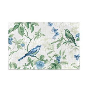 Imagem de WELLDAY Quebra-cabeça primavera pássaros 1000 peças grande jogo de arte para adultos adolescentes