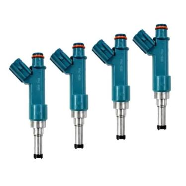 Imagem de Conjunto de 4 bicos injetores de combustível para Lexus 2ZR 2009-2011 (códigos de peça: 23250-37020, 23209-39195).