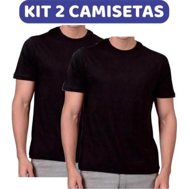 Imagem de Kit 2 Camisetas Pretas Malha Fria PV - Kasa Da Sogra Uniformes, Preto,