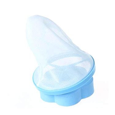 Imagem de HEEPDD Coletor de Fiapos para Máquina de Lavar, Saco de Malha Cônico de Com Material PP para Pêlos e Detritos de Animais de Estimação, Ideal para Pequenas Arruelas (BLUE)