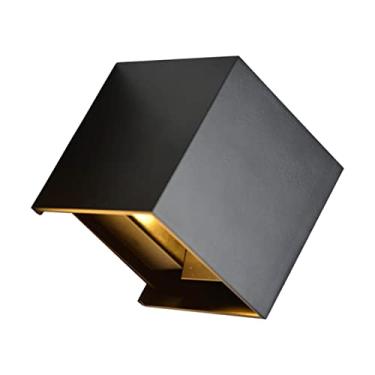 Imagem de aqxreight 6W LED Quadrado para Cima e para Baixo Luz Moderna Sala de Estar Quarto Luz de Parede Ajustável ângulo Luminoso à Prova d'água LED Lâmpada de Parede Em Cubo Lâmpada Premium de de Energia