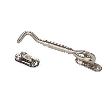 Imagem de Fechadura de porta de celeiro 10.2 cm, 15.2 cm, 20.3 cm, 25.4 cm Trava de porta de celeiro de aço inoxidável resistente segurança de trava de porta de janela (cor: 10.2 cm) (4 polegadas)