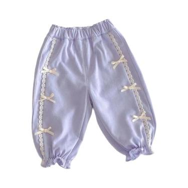 Imagem de Calças Lanternas Com Renda Para Meninas Bear Leader Primavera 2025 Cal
