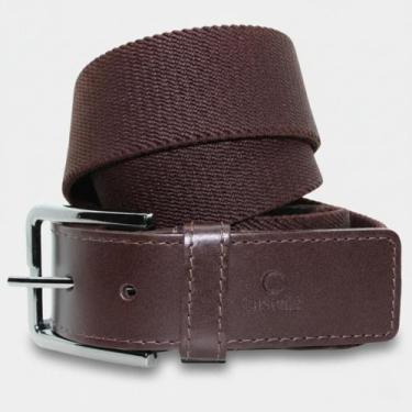 Imagem de Cinto de Elástico Couro Casteliê 340014 Masculino - Marrom Escuro - G,