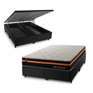 Imagem de Cama Box Baú Sirius com Molas Ensacadas 193x203 King House