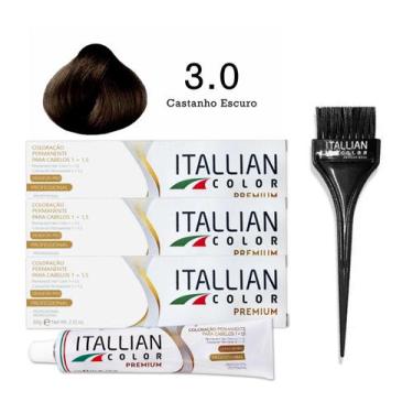 Imagem de 3 Unidades Coloração 3.0 Castanho Escuro  Itallian Color - Itallian Ha