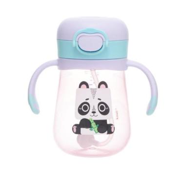 Imagem de Copo Infantil Com Canudo Treinamento Antivazamento Transição - Kouii, 
