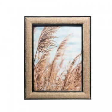 Imagem de Porta-retrato de mdf preto jute 15cm x 20cm wolff