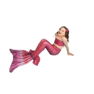 Imagem de Cauda Sereia Completa Confortável p/ Nadar Nadadeira Renata - Sirenita