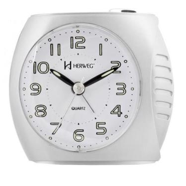 Imagem de Relógio Despertador Herweg 2586 021 Branco