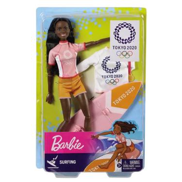 Imagem de Boneca Barbie Olimpíadas Tokyo 2020 - surfista GJL76 -Mattel
