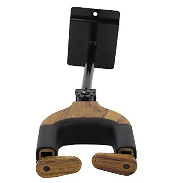 Imagem de Conveniente para usar o suporte de montagem de parede de guitarra, suporte de guitarra, para violão de violino baixo Ukuleles(Rosewood)