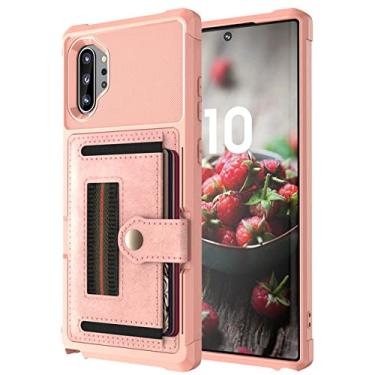 Imagem de para Samsung Galaxy Note 20 S21 Ultra 10 9 S20 S21 S10 S9 Plus S10e S10 Estojo Couro Carteira Multi Card Holder Capa Retro Luxo, Ouro Rosa, Para Samsung Note9