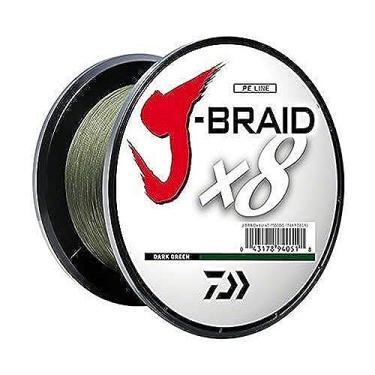 Imagem de Daiwa J-Braid 1500M Linha trançada redonda de tecido de 8 fios