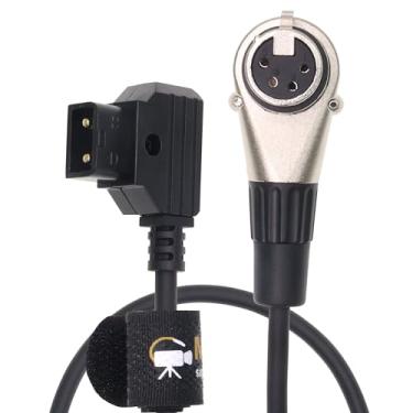 Imagem de Cabo de alimentação fêmea D Tap para XLR de 4 pinos para Sony Venice PMW-F5 F55 SXS, filmadora Practilite 602 DSLR, Blackmagic URSA Mini Pro, Panasonic Varicam (ângulo XLR 4F para D-tap, 58,4 cm)