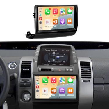 Imagem de Rádio estéreo automotivo para Toyota Prius 2004 2005 2006 2007 2008 2009, com carplay sem fio, Android Auto, tela de 9 polegadas com navegação FM/GPS/SWC, Plug and Play (estilo 2: adequado para J.B.L