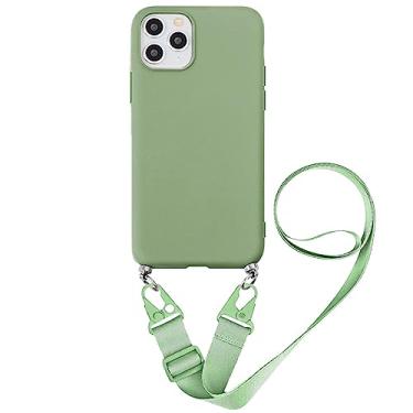 Imagem de Capa tiracolo com alça para Samsung Galaxy S23 Ultra S 23 Plus S23Ultra S23Plus S22 SamsungS23 Colar de silicone capa macia, verde Guo, para Galaxy S20 Ultra