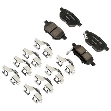 Imagem de ACDelco Professional 17D1354CHF1 Kit de pastilhas de freio a disco traseiro de cerâmica com clipes