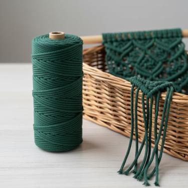 Imagem de Corda de macramê colorida de 3 mm x 109 jardas, barbante torcido para artesanato para pendurar na parede, decoração de casa, várias cores