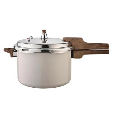 Imagem de Panela de Pressão Antiaderente Cerâmico 4,2 Litros Marmol Fechamento E