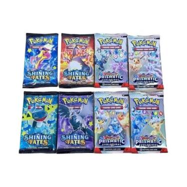 Imagem de Cartas Pokémon Em Inglês Vmax GX Mega Evolutions 4/8 Pacote Booster Br