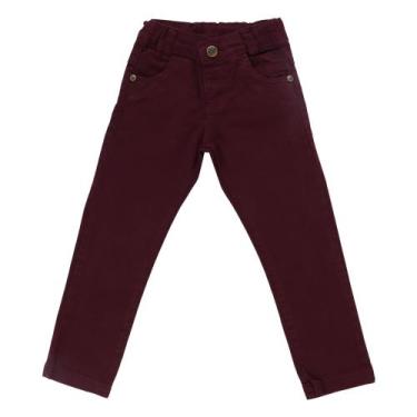 Imagem de Calça Jeans Infantil  Sarja Color Gijo Kids Com Elastano Básico