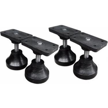 Imagem de 4 Pés Niveladores Preto Ferrari Mesa Sinuca Bilhar Bar Totó