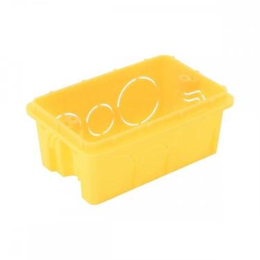 Imagem de Caixinha Luz Plastica 4X2 Tramontina Amarela Orelha Pvc  - Kit C/25 - 