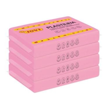 Imagem de Jovi Modeling Clay, 3 Pounds Total, 4 Non-Drying Bars, 0.77 lb Each, Arts and Crafts (Pink)