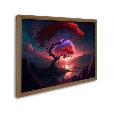 Imagem de Quadro Decorativo Paisagem Anoitecer e Penhasco 1 Tela 80x120 para Sala Quarto Hall