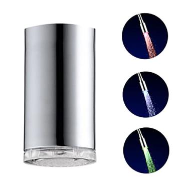 Imagem de Aerador de Torneira LED Bico Sprayer com Mudança 3 Cores e Economia Água Extensor Alongado para Pia Cozinha Banheiro ABS -Roxo Alimentado pelo Fluxo Sem Bateria Necessária