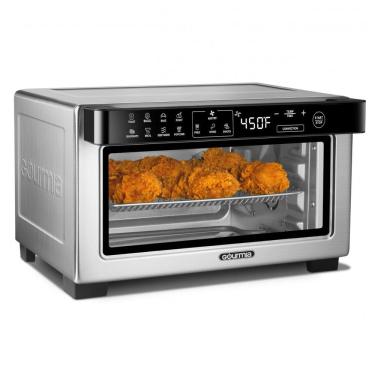 Imagem de Forno Elétrico Tostador Gourmia Inox Digital Air Fryer 10L Convecção 12 Programas 1000W...